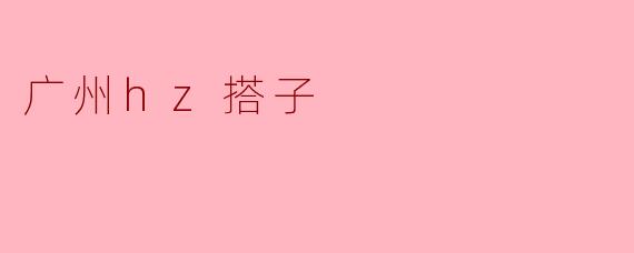 广州hz搭子