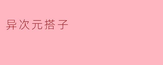 异次元搭子