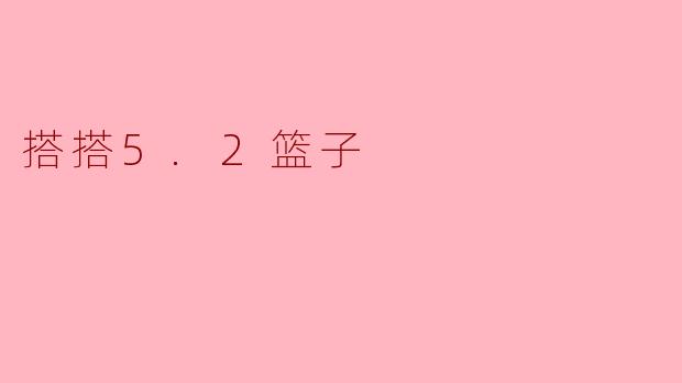 搭搭5.2篮子