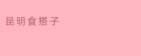 昆明食搭子