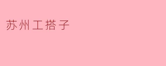 苏州工搭子
