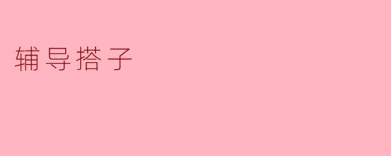 辅导搭子