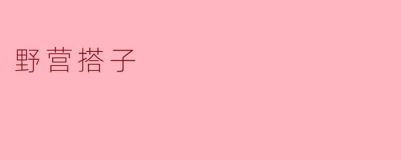 野营搭子