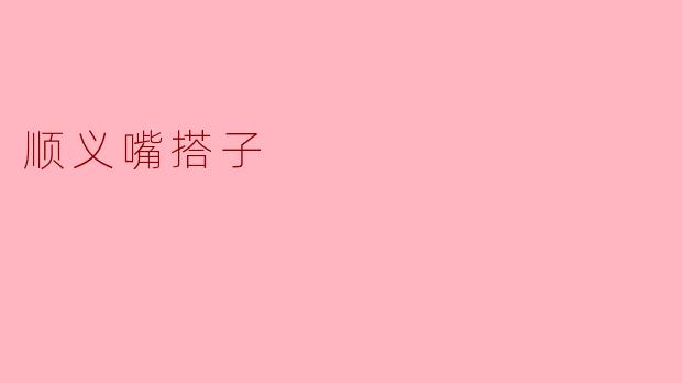 顺义嘴搭子
