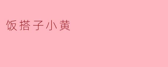 饭搭子小黄